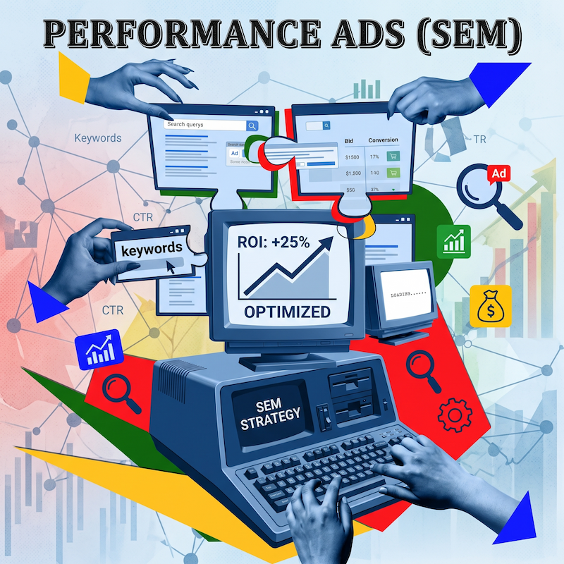 Campañas de Performance Ads y SEM en Google, Meta y TikTok - Código Mexa