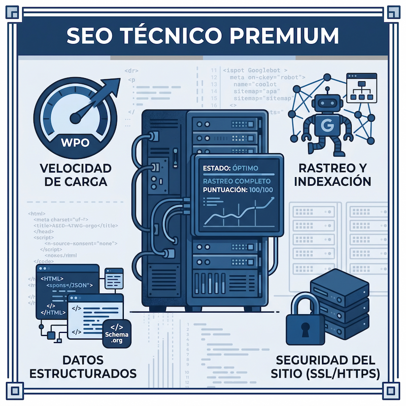 Posicionamiento SEO Técnico Premium y Arquitectura Web - Código Mexa